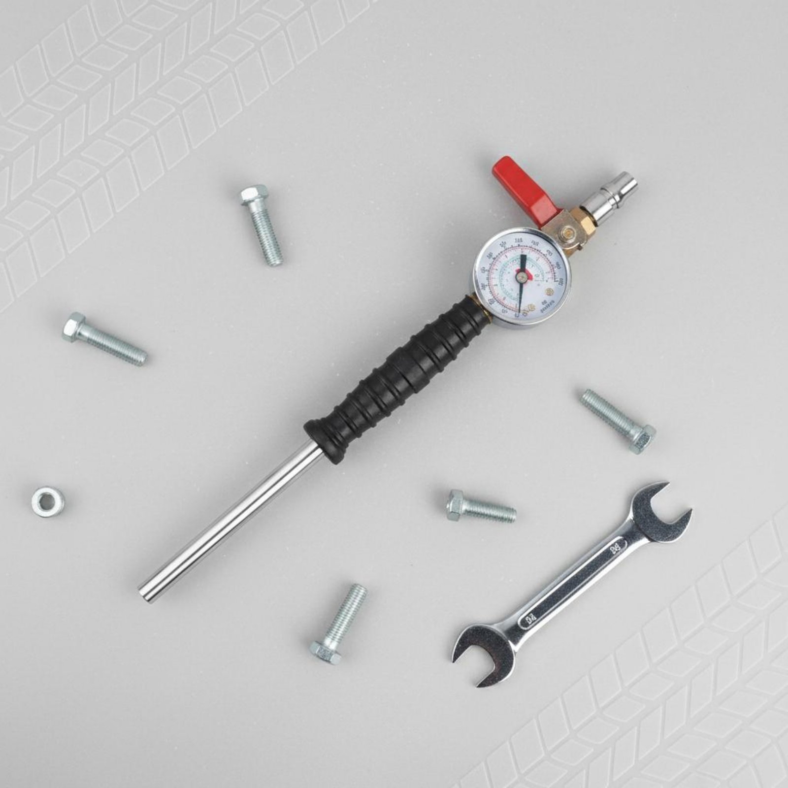 Tools For Garage - Haste de Inflação Rápida de Pneus,