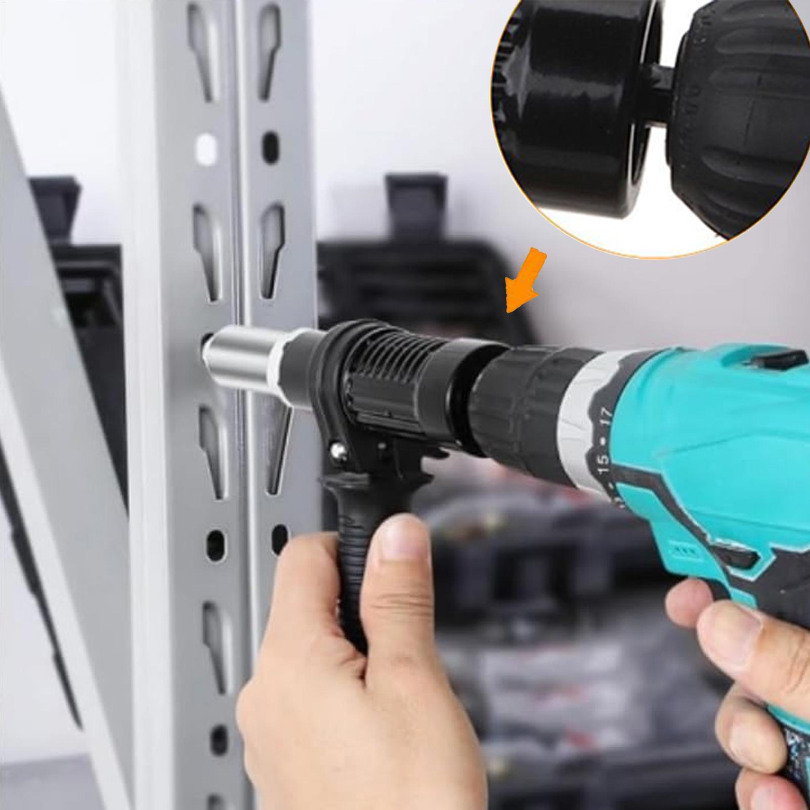 Power Tools In Workshop - Adaptador de rebite para broca, ferramenta
