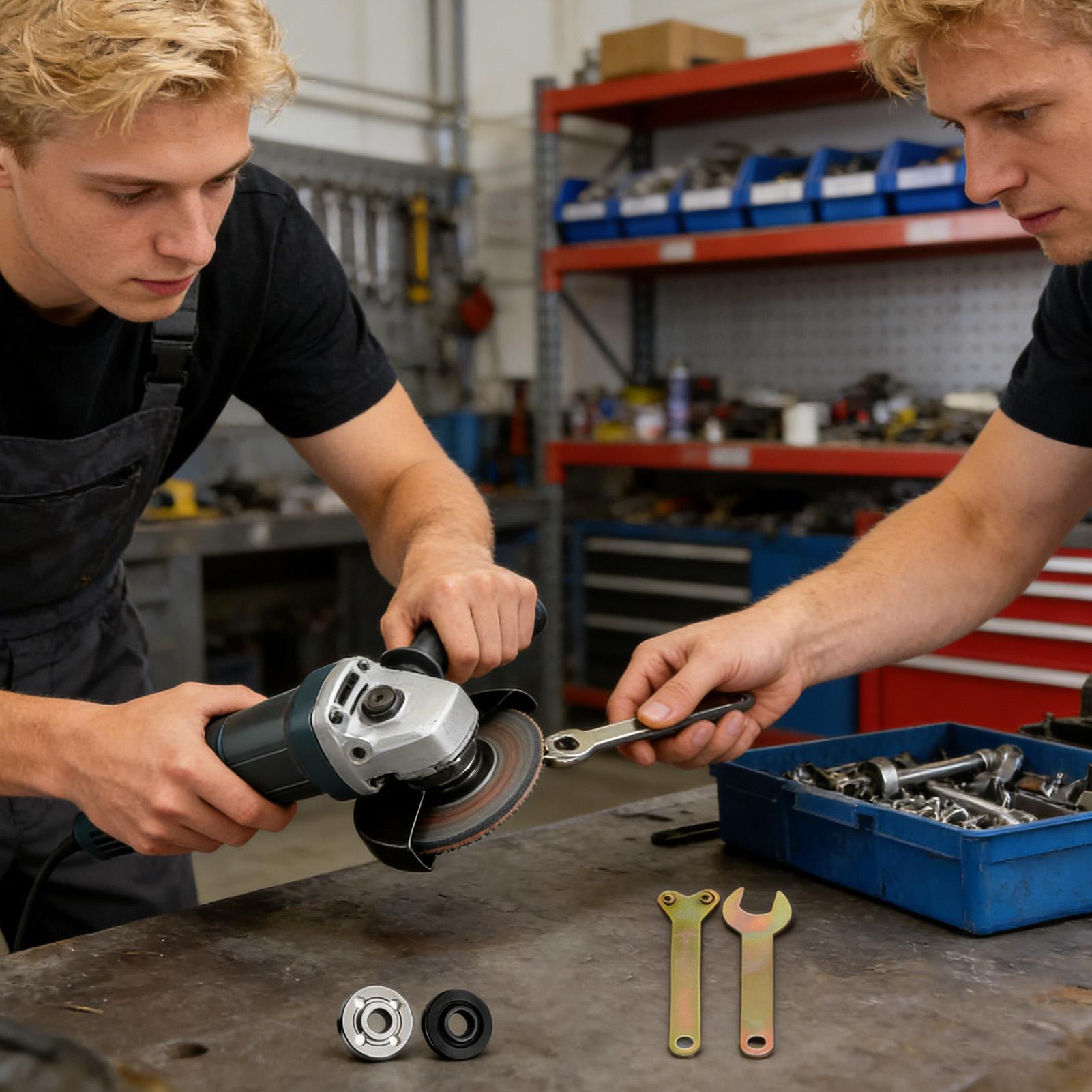 Power Tools In Workshop - Conjunto de Chaves para Esmerilhadeira e