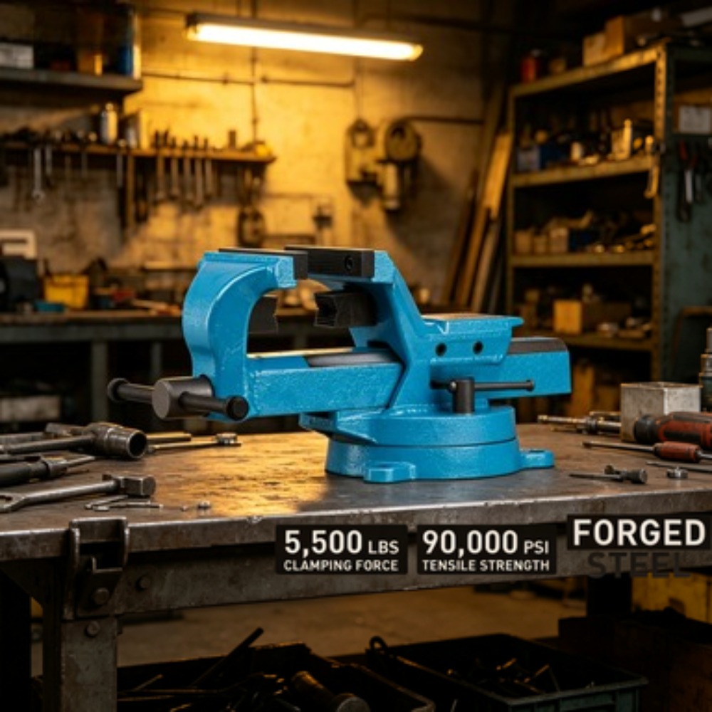 Bench Vise Swivel - Morsa de Bancada em Aço Forjado