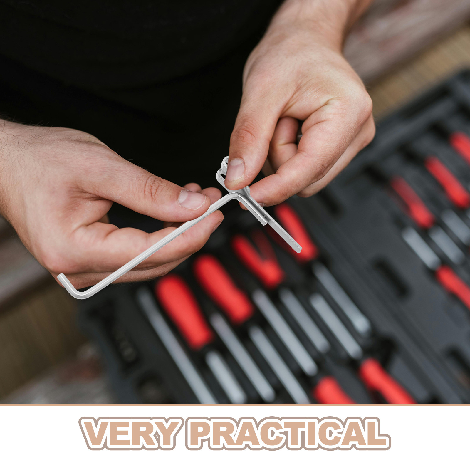 6 ganchos de aço inoxidável pa - Workshop Tools Hanger avaliação e preço