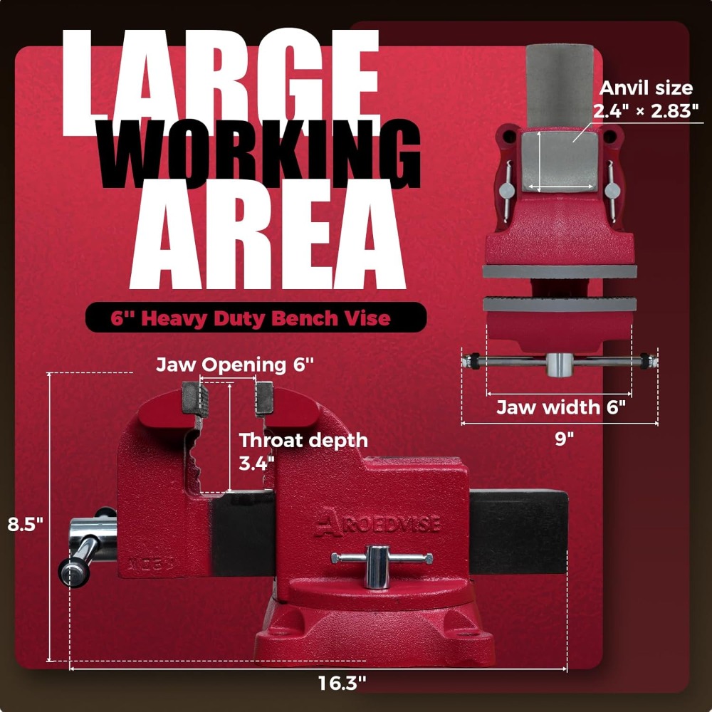Morsa de Bancada Reforçada com - Bench Vise Swivel avaliação e preço