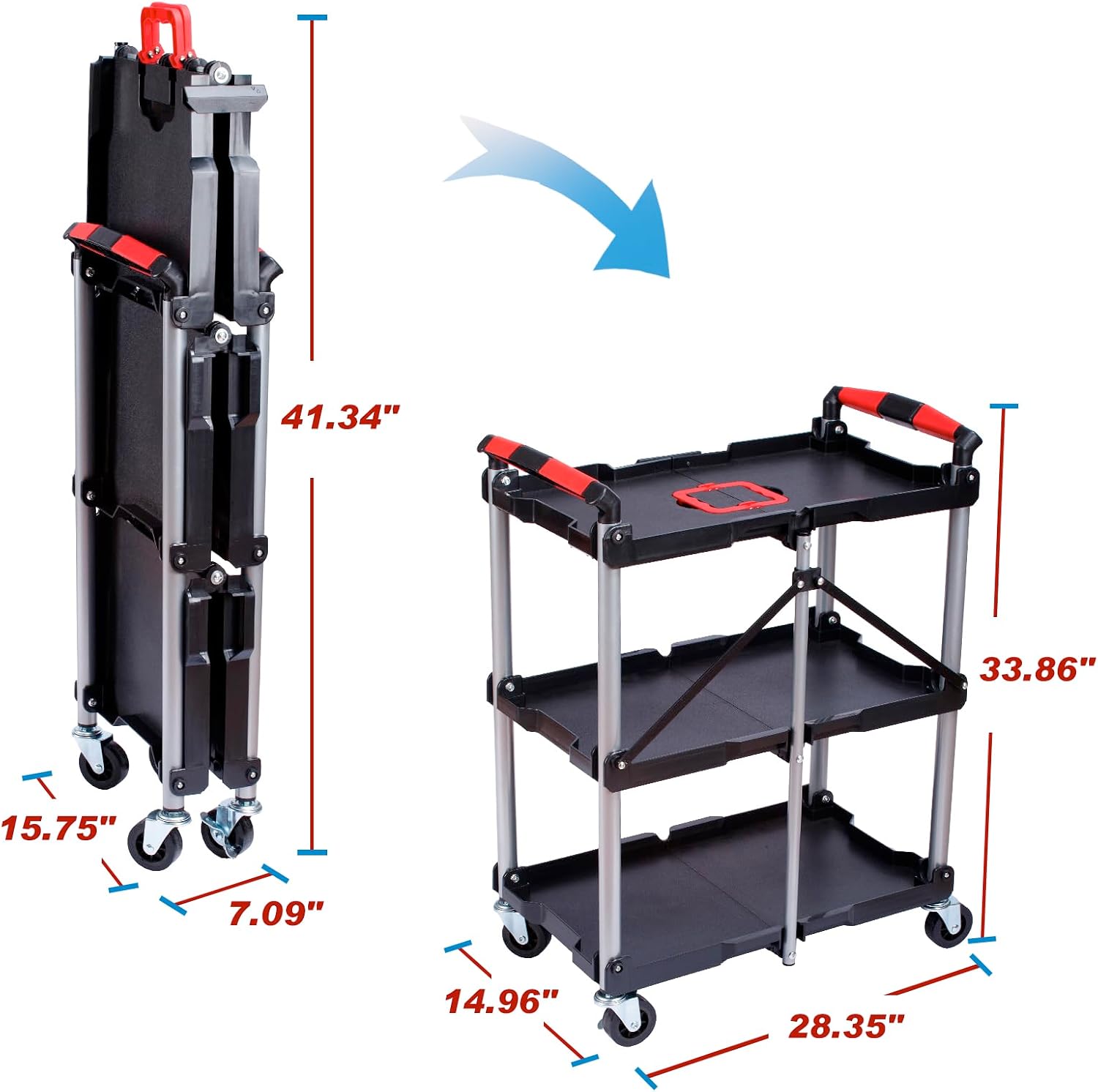 Carrinho de Serviço Dobrável c - Tools For Home Workshop avaliação e preço